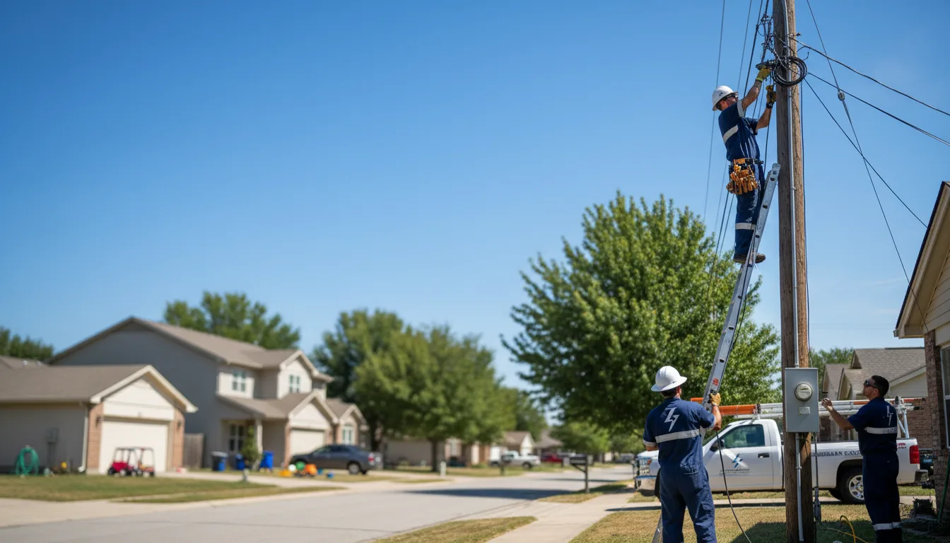 Residential electrician providing installation services in Naylor, GA
